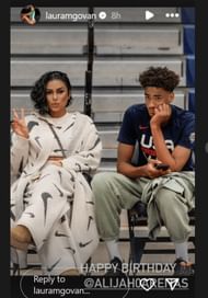 Laura Govan posts even more throwback photos on Alijah Arenas' birthday on Instagram (Source: Instagram/@lauramgovan)